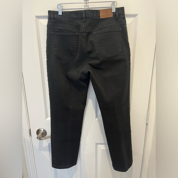 Lauren Ralph Lauren Vintage Black Straight Leg High Waisted Jeans 10 Western 90s - Picture 4 of 8